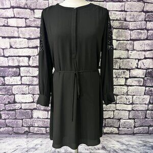 Ann Taylor LOFT Gray A-Line Dress Size L